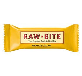 Detaljeret produktbillede af Rawbite Orange Cacao Ø 50g. på tilbud