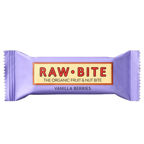 Produktbillede af Rawbite Vanilla Berries Ø 50g. på tilbud
