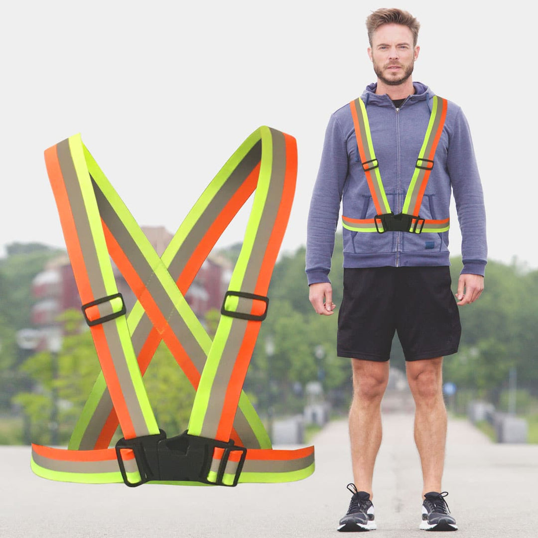 Produktbillede af Refleks- sikkerhedsvest (5 forskellige farver) Sort på tilbud