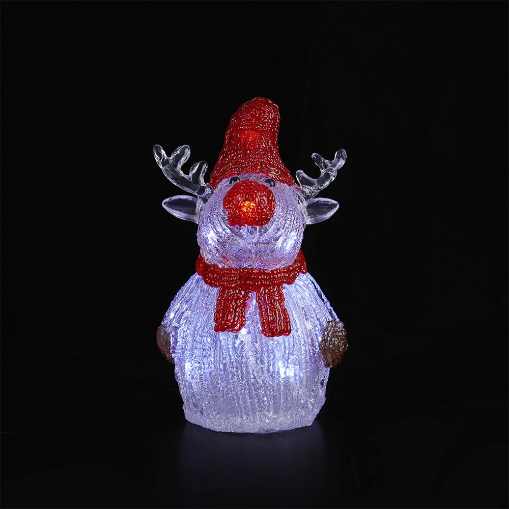 Produktbillede af Rensdyr Akryl højde 21 cm med LED-Lys på tilbud