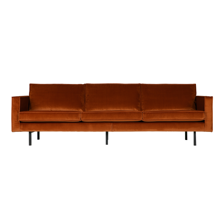 BePureHome Rodeo 3-pers Sofa Velour - Rust ❤ Stort online udvalg i BePureHome ❤ Billig fragt og hurtig levering 2 - 5 hverdage ❤ Varenummer: BYH-1404830 / Ean: 8714713070268 på lager - Udsalg på Sofa - Over 785 kendte brands på udsalg