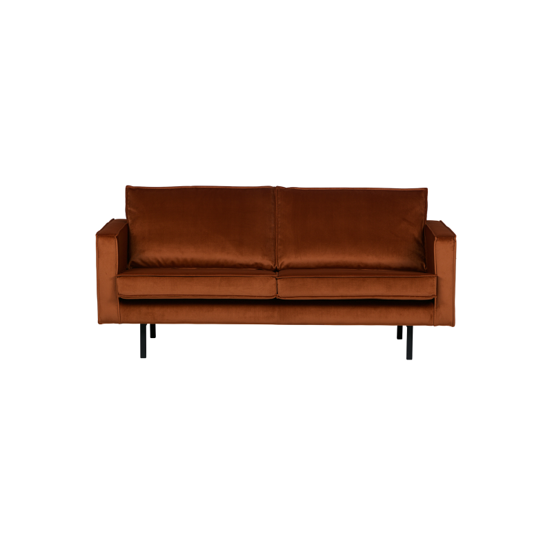 Produktbillede af Rodeo 2,5-pers Sofa Velour Rust på tilbud i høj kvalitet