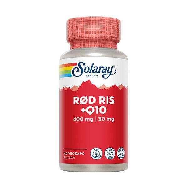 Produktbillede af Solaray Rød ris & Q10 60 stk på tilbud