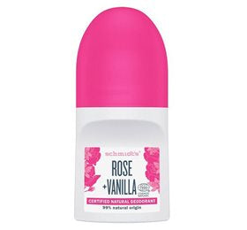 Produktbillede af Schmidts Roll-On Deodorant Rose & Vanilla 50 ml. på tilbud i brug