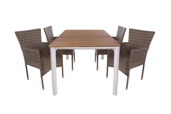 Produktbillede af Ronja Cebu Dusty 2-line Havemøbelsæt 90x160 cm på tilbud i høj kvalitet