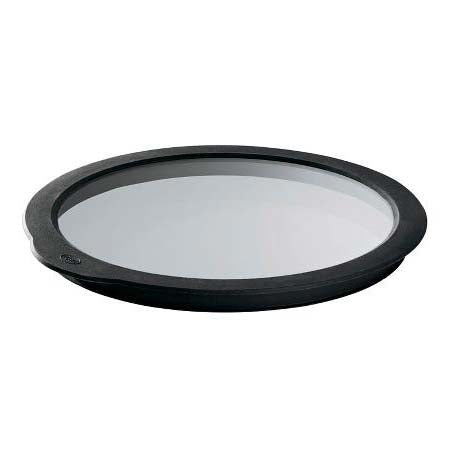 Produktbillede af Rösle Glaslåg Dia 24 cm Klar/Sort i premium kvalitet