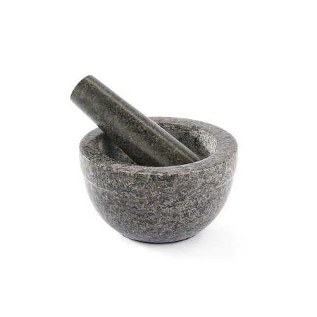 Produktbillede af Rösle Morter Dia 14 x 8 cm 0,35 liter Mørkegrå granit i premium kvalitet