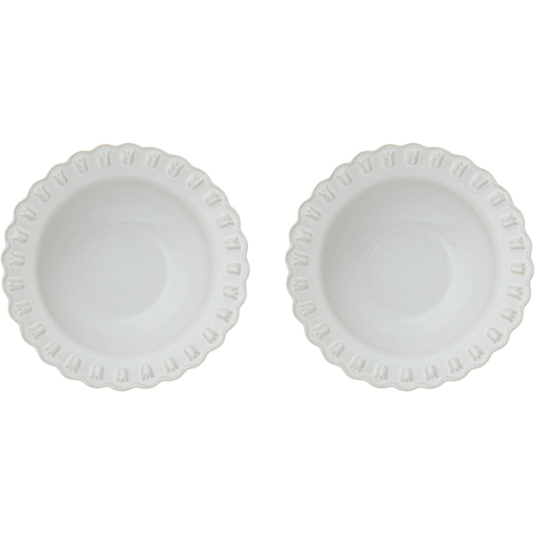 Potteryjo Potteryjo Tulipa dyb tallerken 23 cm, 2-pak, hvid ❤ produktfoto (Dyb tallerken)