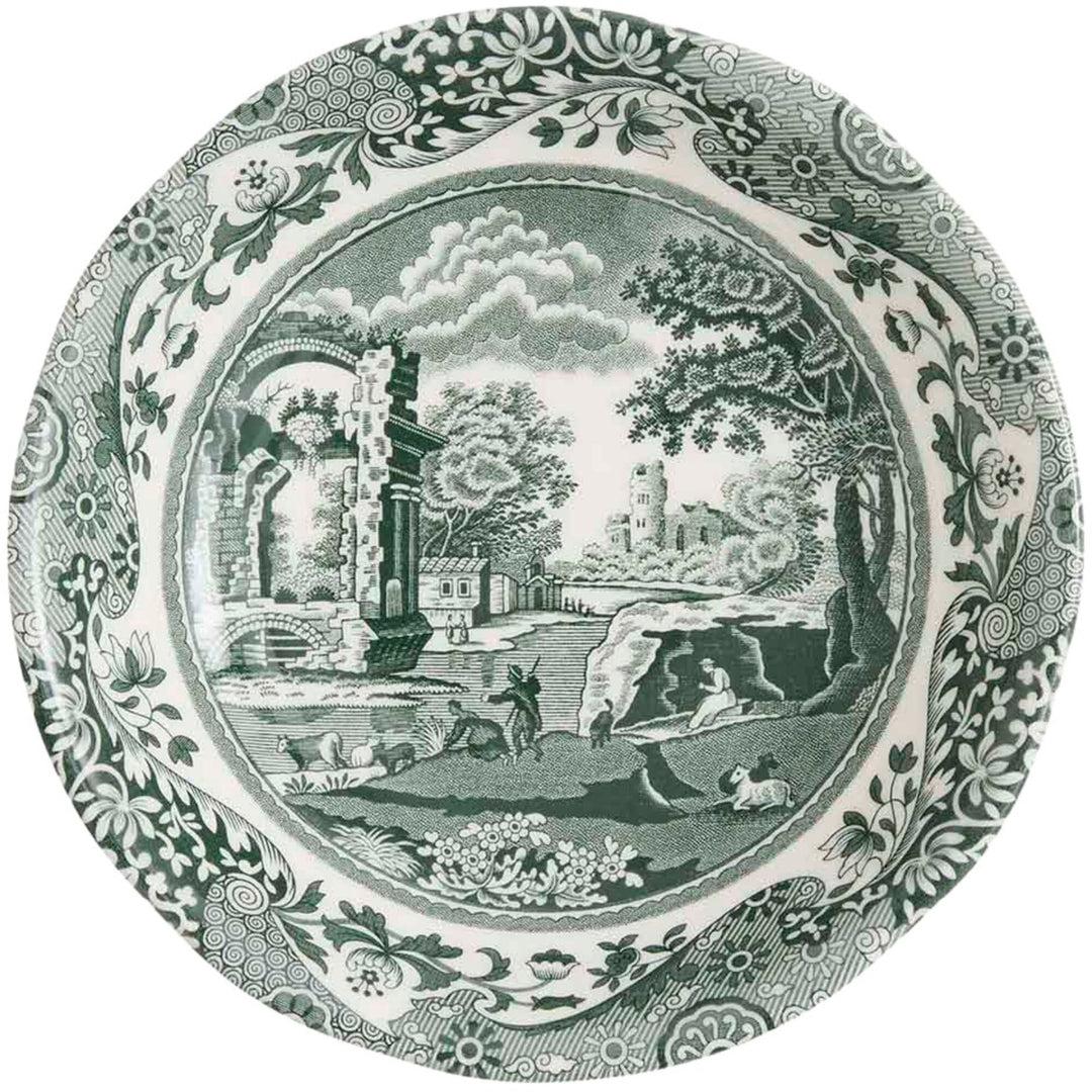 Spode Spode Heritage Green Italian skål 15 cm, grøn/hvid – vinkelbillede (Skål)