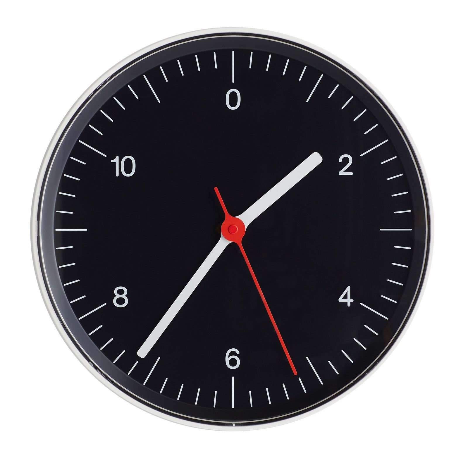 Hay Hay Wall Clock, sort, Ø26,5 – detaljebillede (Vægur)