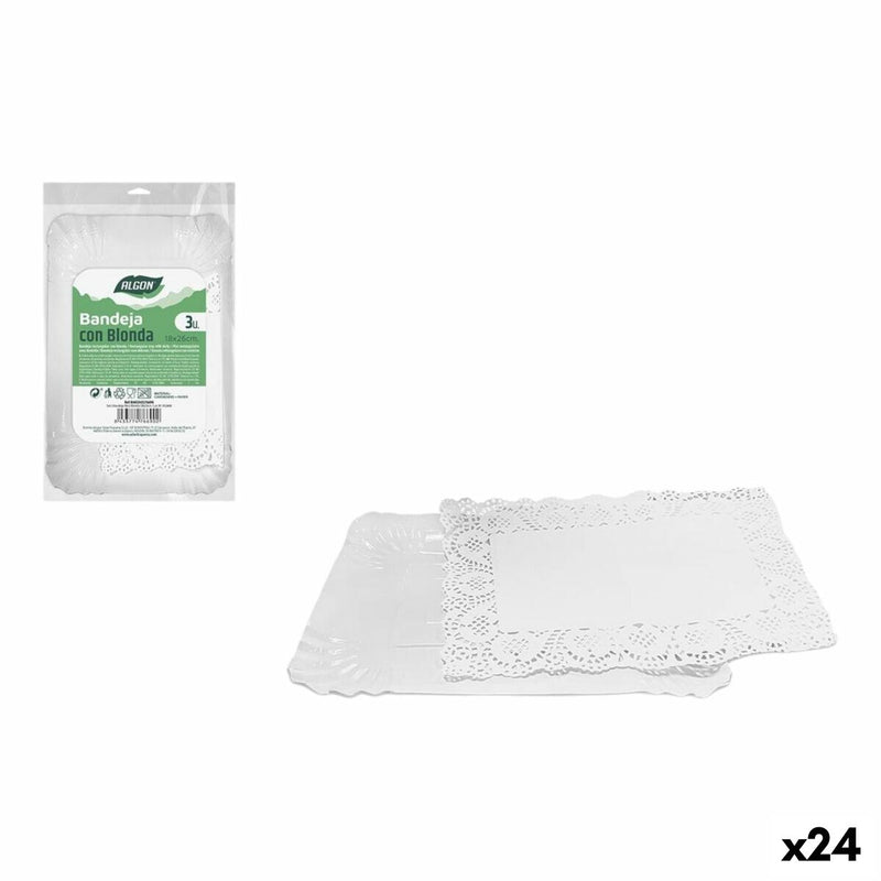Se Snack bakke Algon 18 x 26 cm 3 Dele (24 stk)  Stort online udvalg i Algon - Køb online på udsalg og tilbud lige nu  Meget billig fragt og hurtig levering: 1 - 2 hverdage - Varenummer: S2234525 og barcode / Ean: &