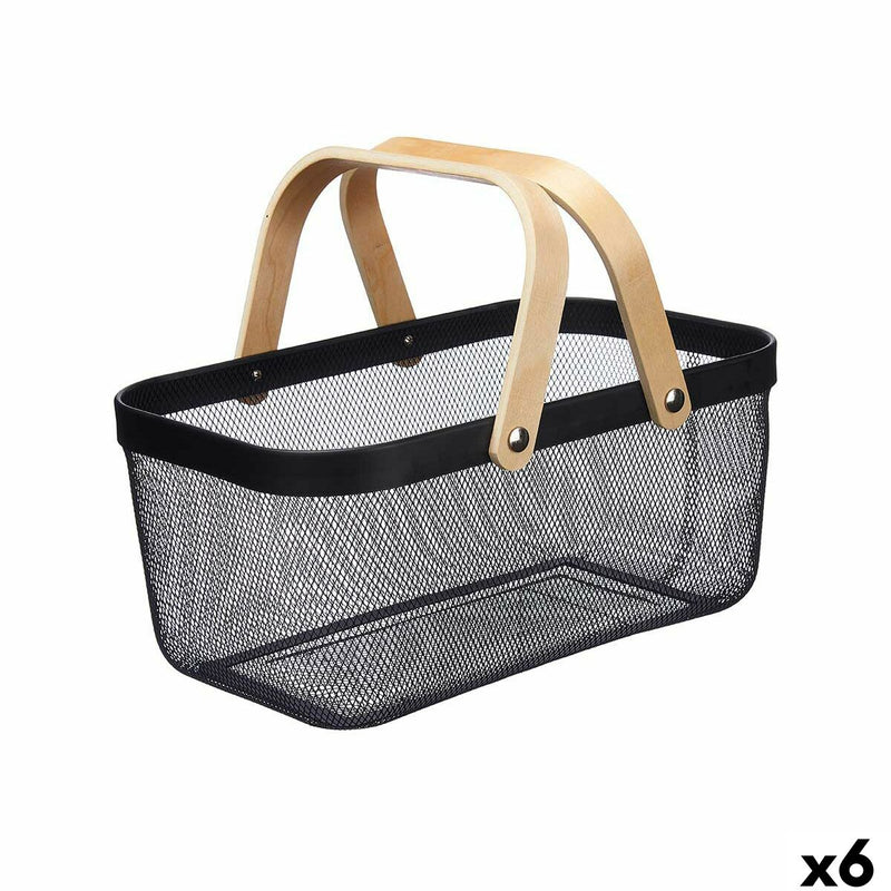 Se Kurv Kinvara 1031 Sort Træ Metal 42,5 x 18 x 26,5 cm (6 stk)  Stort online udvalg i Kinvara - Køb online på udsalg og tilbud lige nu  Meget billig fragt og hurtig levering: 1 - 2 hverdage - Varenummer: S3630428 og barcode / Ean: &