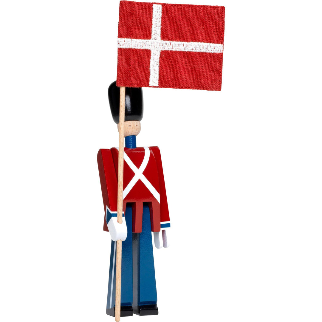 Kay bojesen Kay bojesen Fanebærer med tekstilflag, mini – produktbillede (Træfigur)