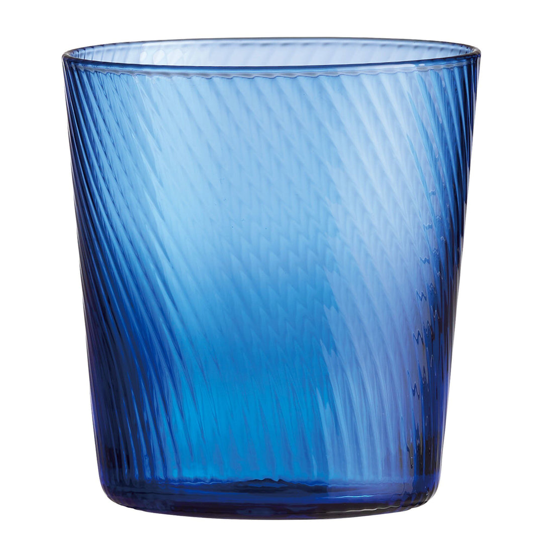 Aida Aida RAW Unique Swirl vandglas 30 cl, mørkblå ❤ detaljebillede i kategorien Vandglas