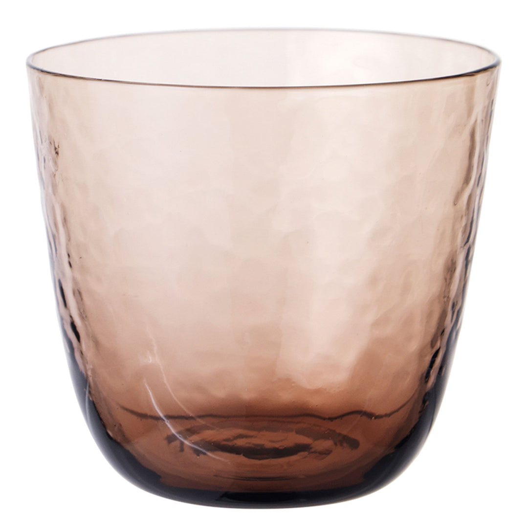 Broste Broste Hamret drikkeglas, brun – frontbillede (Glas)