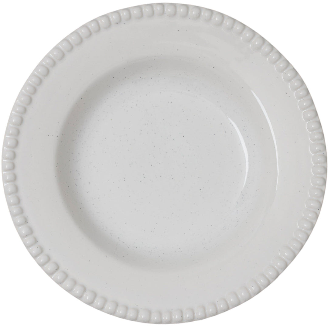 Potteryjo Potteryjo Daria dyb tallerken 26 cm. 2 stk., cotton white – close-up (Tallerkener)