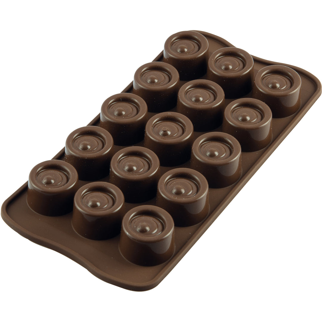 Silikomart Silikomart Easy Choc Pralineform silikone, Vertigo ❤ vinkelbillede (Siliconeform)