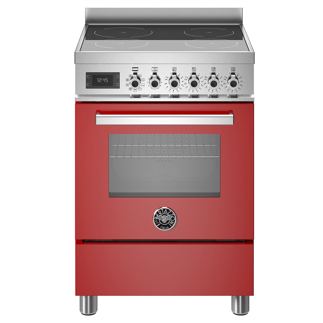 Bertazzoni Bertazzoni PRO64I1EROT Professional induktionskomfur med ovn, 60 cm, rød ❤ detaljebillede (Induktionskomfur)