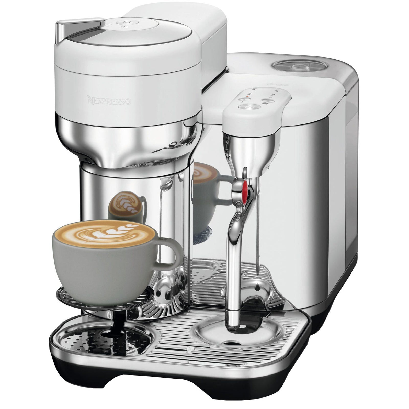 Nespresso Nespresso by Sage Vertuo Creatista kapselmaskine, sea salt white – frontbillede (Kapselmaskiner)