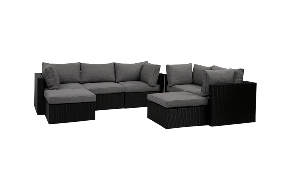 Produktbillede af Sala Modul loungesæt 3+2 personers sofa m/vandafv. hynder på tilbud i høj kvalitet