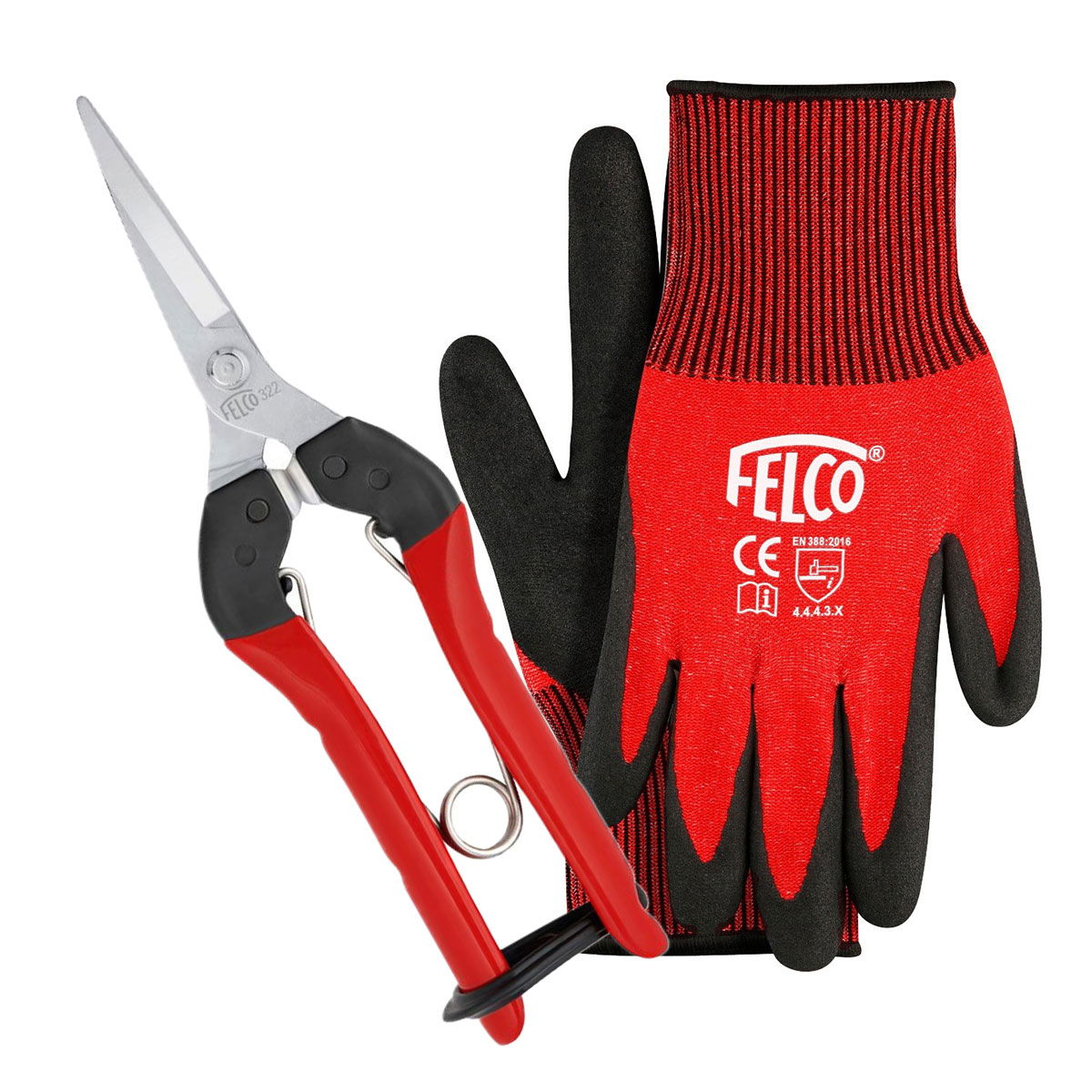 Produktbillede af Felco 322 & Felco 701 havehandske (sampak) L på tilbud i høj kvalitet