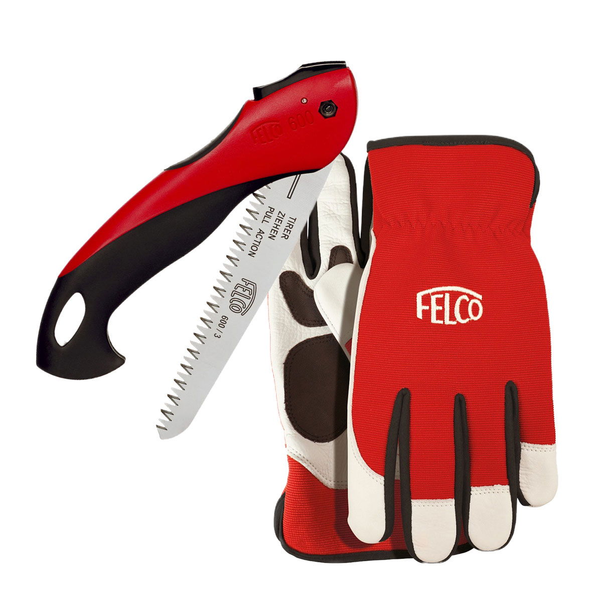 Produktbillede af Felco 600 grensav & 702 beskæringshandske (sampak) XL på tilbud i høj kvalitet