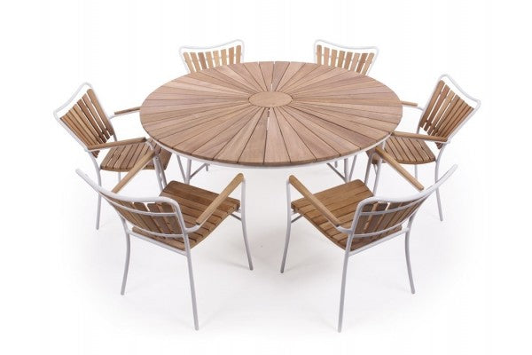Rørvig 150 cm. Sæt med 6 stole
