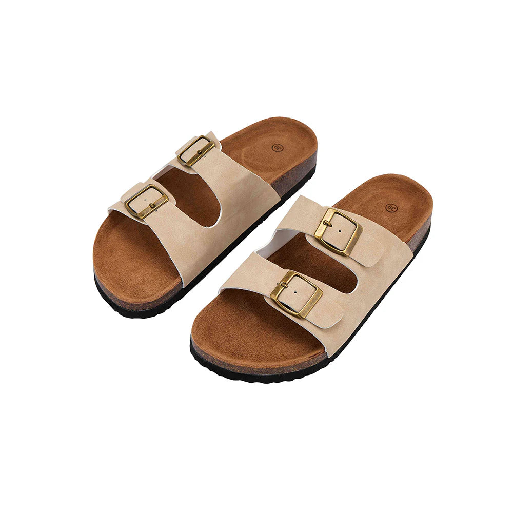 Klassiske remsandaler sorte brune eller beige Beige / 42