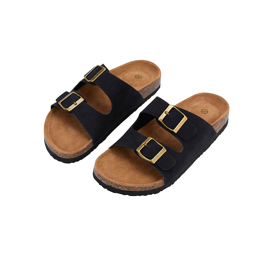 Klassiske remsandaler sorte brune eller beige Sort / 38