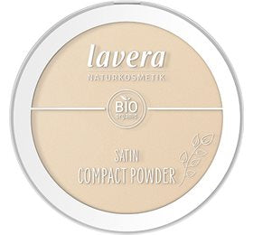 Detaljeret produktbillede af Lavera Satin Compact Powder Medium 02 X på tilbud