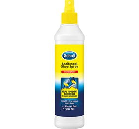 Detaljeret produktbillede af Scholl Antifungal Shoe Spray 250 ml. på tilbud