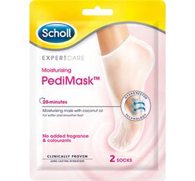Detaljeret produktbillede af Scholl PediMask no perfume 2 socks 1 pk. på tilbud