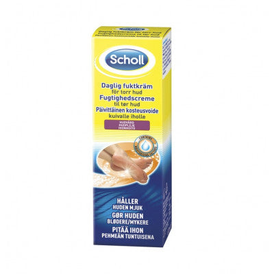 Detaljeret produktbillede af Scholl Moisturizer Dry Skin 75 ml. på tilbud