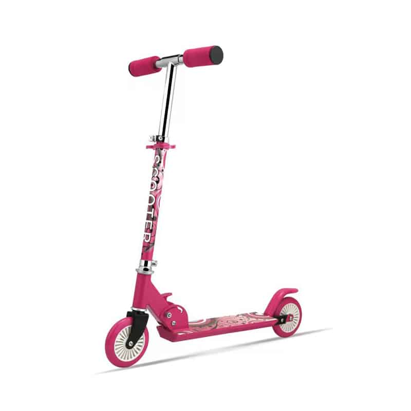 Produktbillede af Løbehjul til de mindste foldbart (pink eller blå) Blå på tilbud