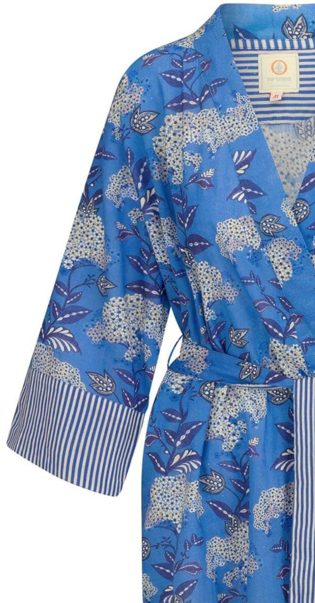 Produktbillede af Pip Studio Kimono Flora Firenze Cobalt Blue-X-Large på tilbud i høj kvalitet