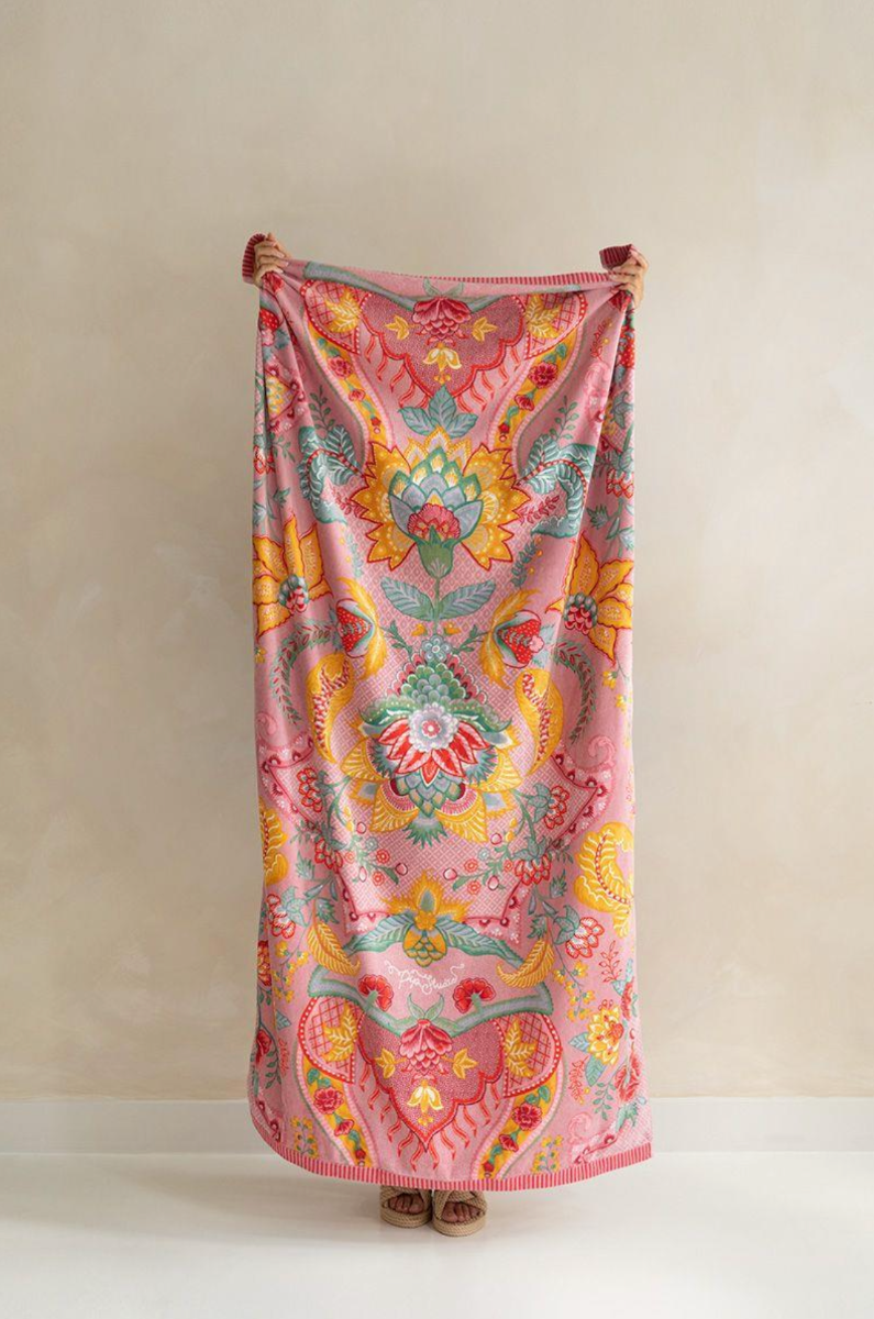 Produktbillede af Pip Studio Beach Towel Kyoto Beach Lila på tilbud i høj kvalitet