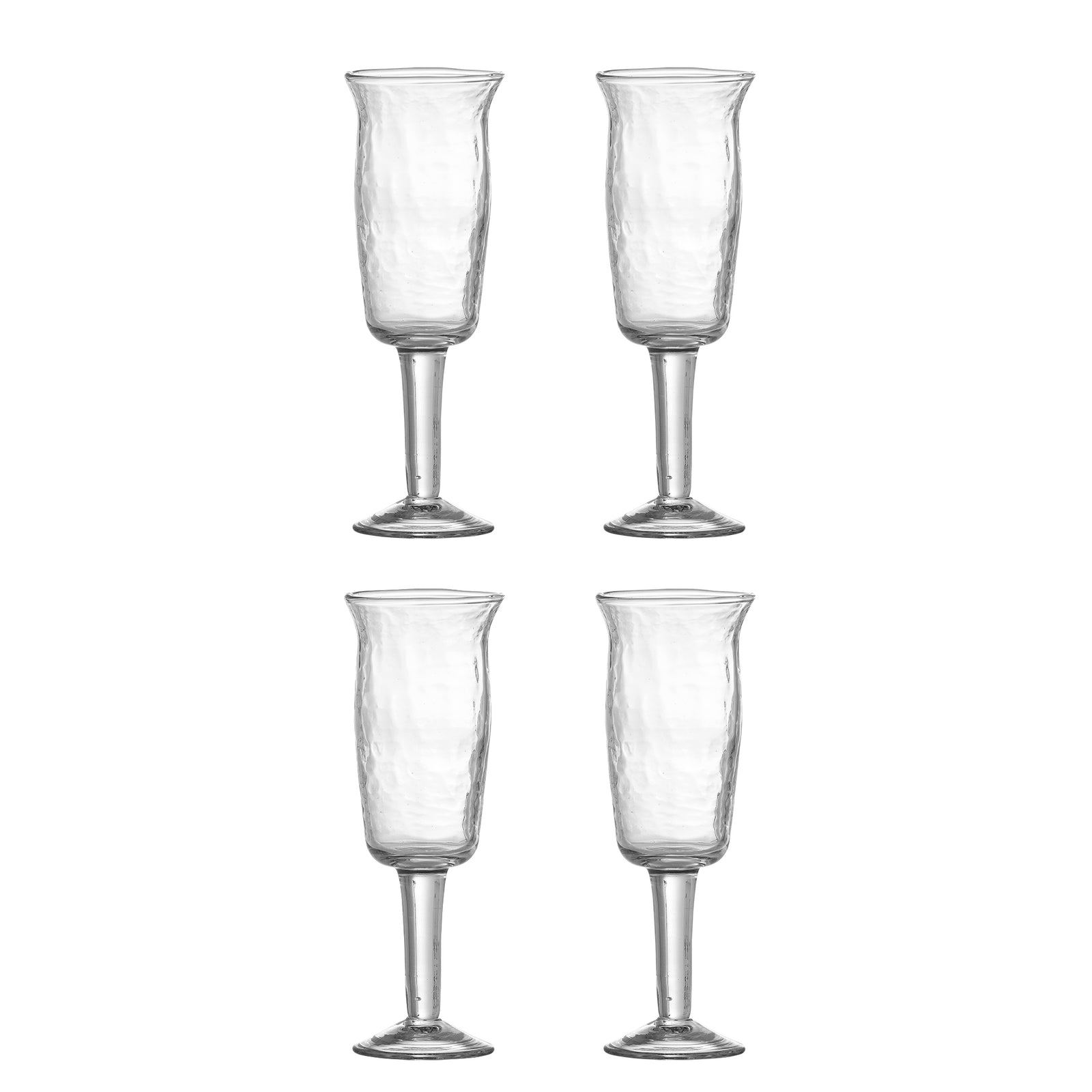 Produktbillede af BLOOMINGVILLE Asha vinglas klar genanvendt glas D6xH17,5 sæt af 4 i premium kvalitet
