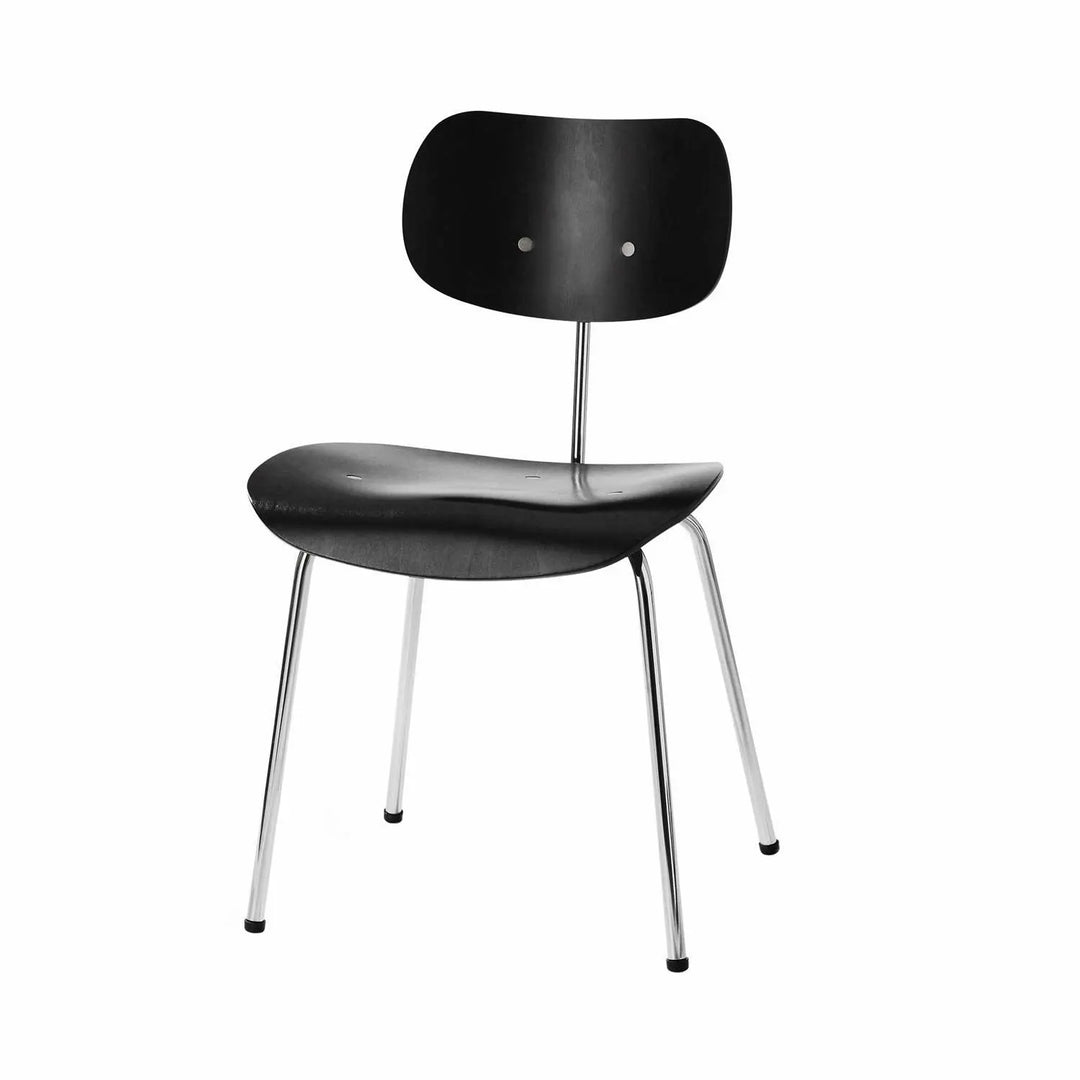 Produktbillede af PLEASE WAIT TO BE SEATED EIERMANN SE68 STOL BEJDSET SORT/CHROMESTEL 47 i premium kvalitet