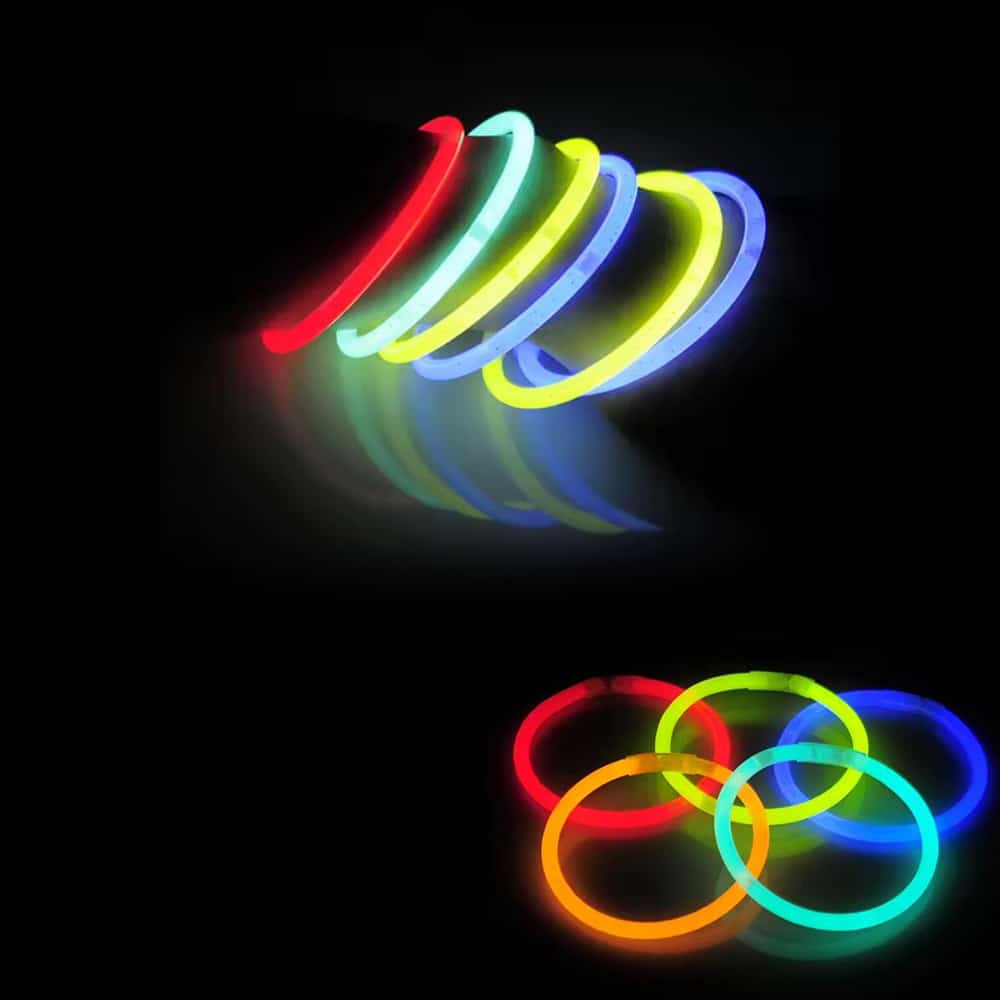 Produktbillede af Selvlysende armbånd (15 stk.) 5 x 200 mm på tilbud