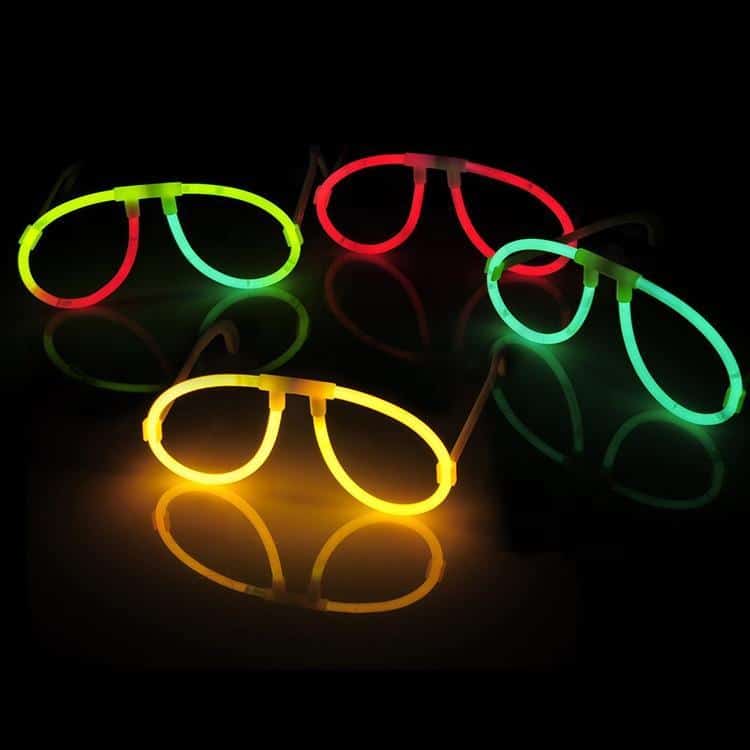 Produktbillede af Køb Runde Briller Selvlysende glow stick yellow på tilbud