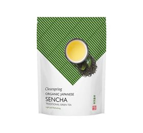 Detaljeret produktbillede af Clearspring Sencha grøn te (løsvægt) Ø 90g. på tilbud