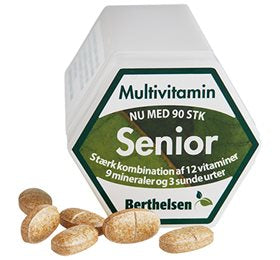 Produktbillede af Berthelsen Senior Multivitamin 90 tab. på tilbud