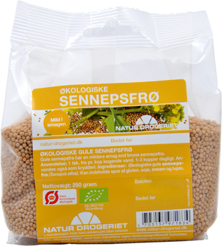 Produktbillede af ND Sennepsfrø Gul Ø 250 g. på tilbud