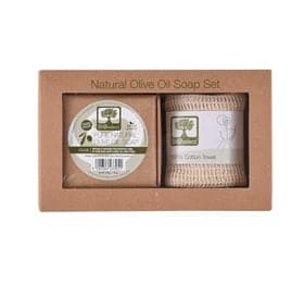Stort online udvalg i Bioselect Set Handmade Olive Oil Soap+Exfoliating 100%cotton ❤ Bioselect ❤ Hurtig levering: 1 - 2 Hverdage og gratis fragt v/køb over 295 kr. GLS til pakkeshop ❤ Varenummer: HG-81515 og barcode / Ean: 5200306435758 på lager - Kæmpe udvalg i Personlig pleje - Over 350 kendte brands på udsalg