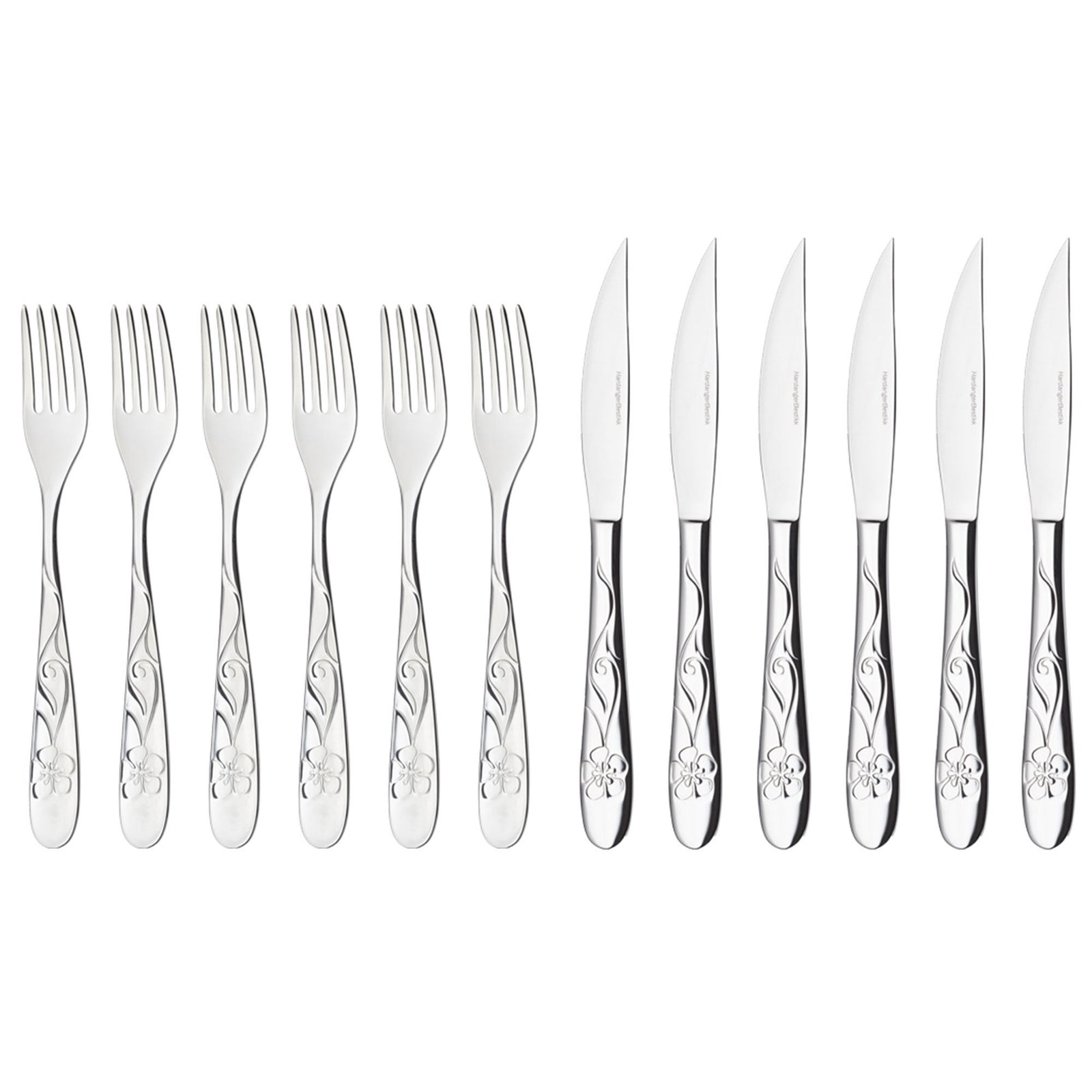 Hardanger bestikk Hardanger bestikk Sanna grillbestikssæt 12 dele – produktvisning (Grillbestik)