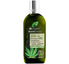 Detaljeret produktbillede af Dr. Organic Shampoo & Conditioner Hemp oil 265 ml på tilbud