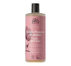 Produktbillede af Urtekram Shampoo Soft Wild Rose t. farvet hår 500ml. på tilbud