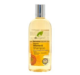 Detaljeret produktbillede af Dr Organic Shampoo Vitamin E 265 ml på tilbud