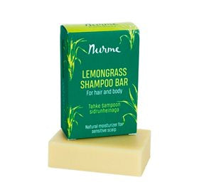 Detaljeret produktbillede af OBS Shampoobar Lemongrass for Hair & Body 100g. på tilbud