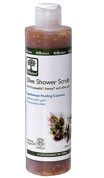 Produktbillede af Bioselect Shower Scrub 250 ml. på tilbud